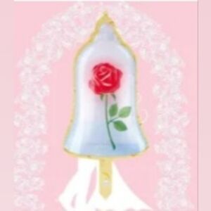5x Disney Beauty and the Beast Enchanted Rose Balloons